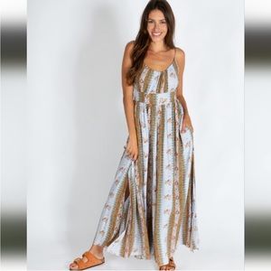 Natural Life Golden Eye Wide-Leg Jumpsuit